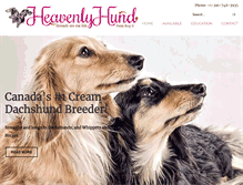 Tablet Screenshot of heavenlyhund.com
